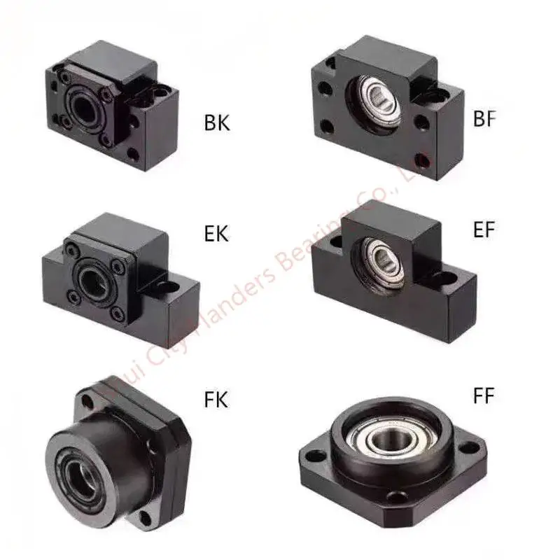 Набор опор для шарико-винтового привода EK15 EF15: 1 шт. фиксированная сторона и плавающая для SFU1204 ЧПУ деталей.