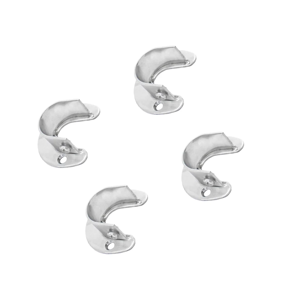 

Wardrobe Rail Support Closet Pole Sockets Flange Rod Holder Heavy Duty Brackets