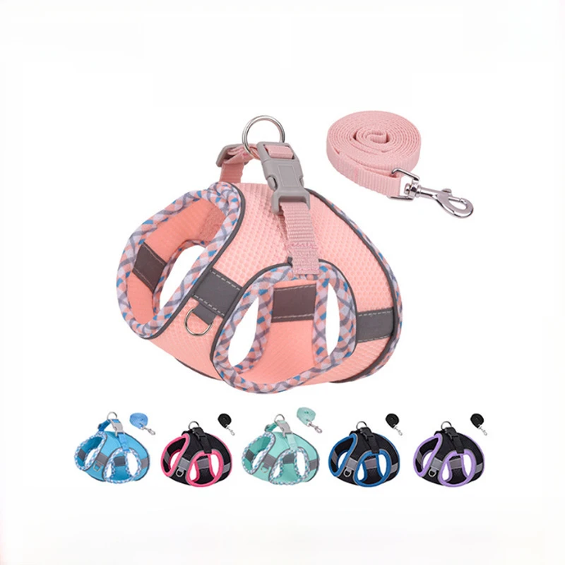 Светоотражающая шлейка для домашних животных жилет среднего и маленького
