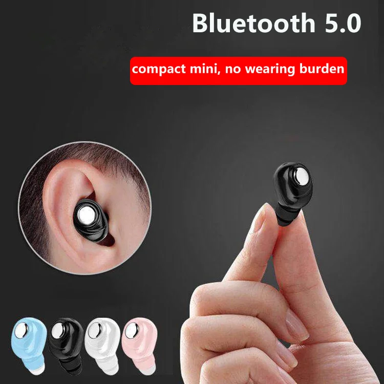 

1PC L16 Mini BT 5.0 Earphone In-Ear HiFi with Mic Sports Earbuds Handsfree Stereo Sound Wireless Headset for Smartphones