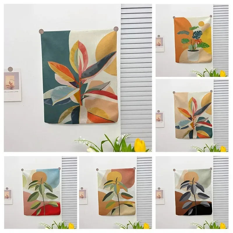 ź kreatywne malarstwo wzór roślinny dekoracja ścienna gobelin domowy do salonu