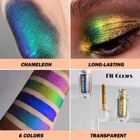 aurora multi chrome eyeshadow pigments long lasting multi chrome chameleon peacock galaxy chrome glitter liquid eye shadow