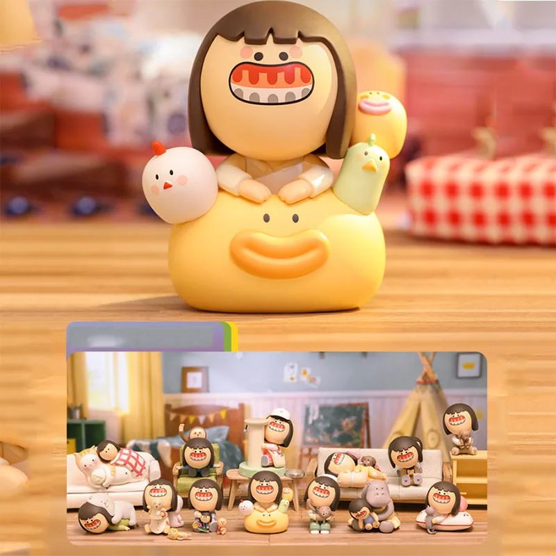 POPMART Gum Монстр обнимает серии глухая коробка игрушки загадочная экшн-фигурка