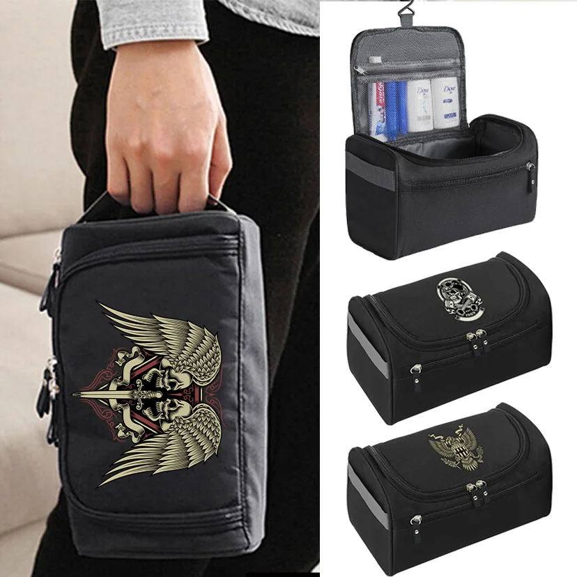 

Unisex Travel Cosmetic Bag Makeup Beauty Case Make Up Organizer Toiletry Bag Kits Storage Hanging Wash Pouch Skull Series