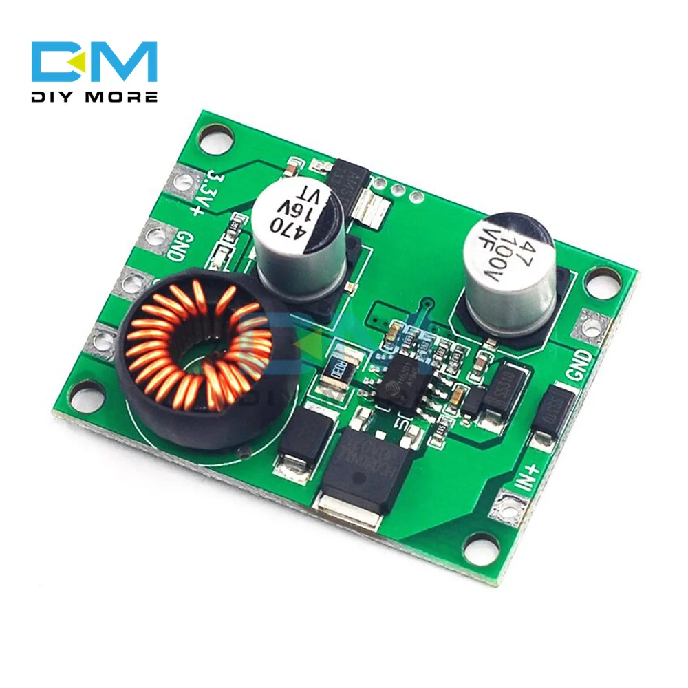 

DC Step-down 9V 12V 24V 36V 48V 60V 72V to 3.3V 5V 3A High Power Vehicle Power Supply Module