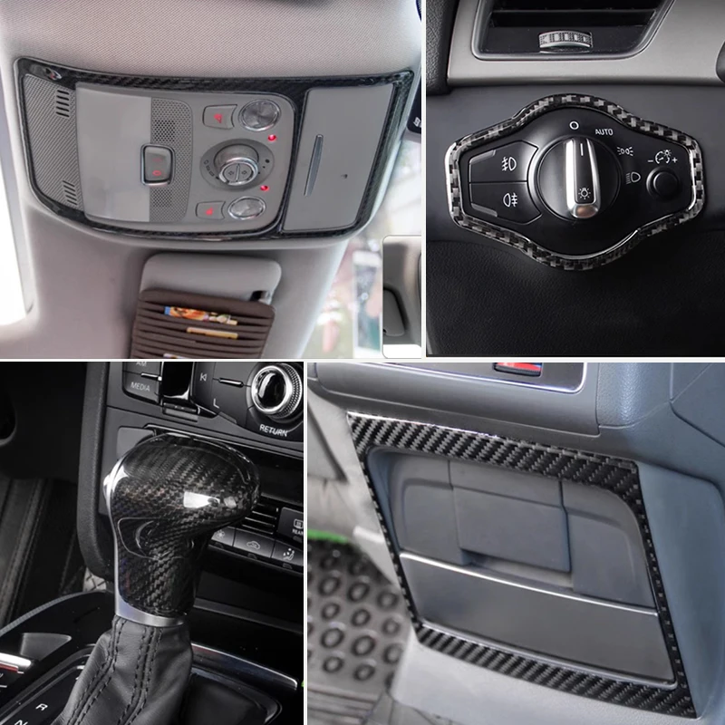 Для Audi A4 B8 A5 Q5 аксессуары автомобильный дизайн наклейки из углеродного волокна