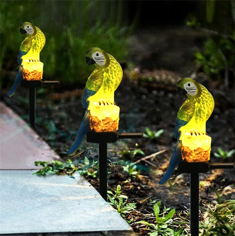 

ZK30 Solar Power LED Parrot Lawn Light Waterproof Garden Landscape Lamp Outdoor Yard Lighting Creative Statue Ornament