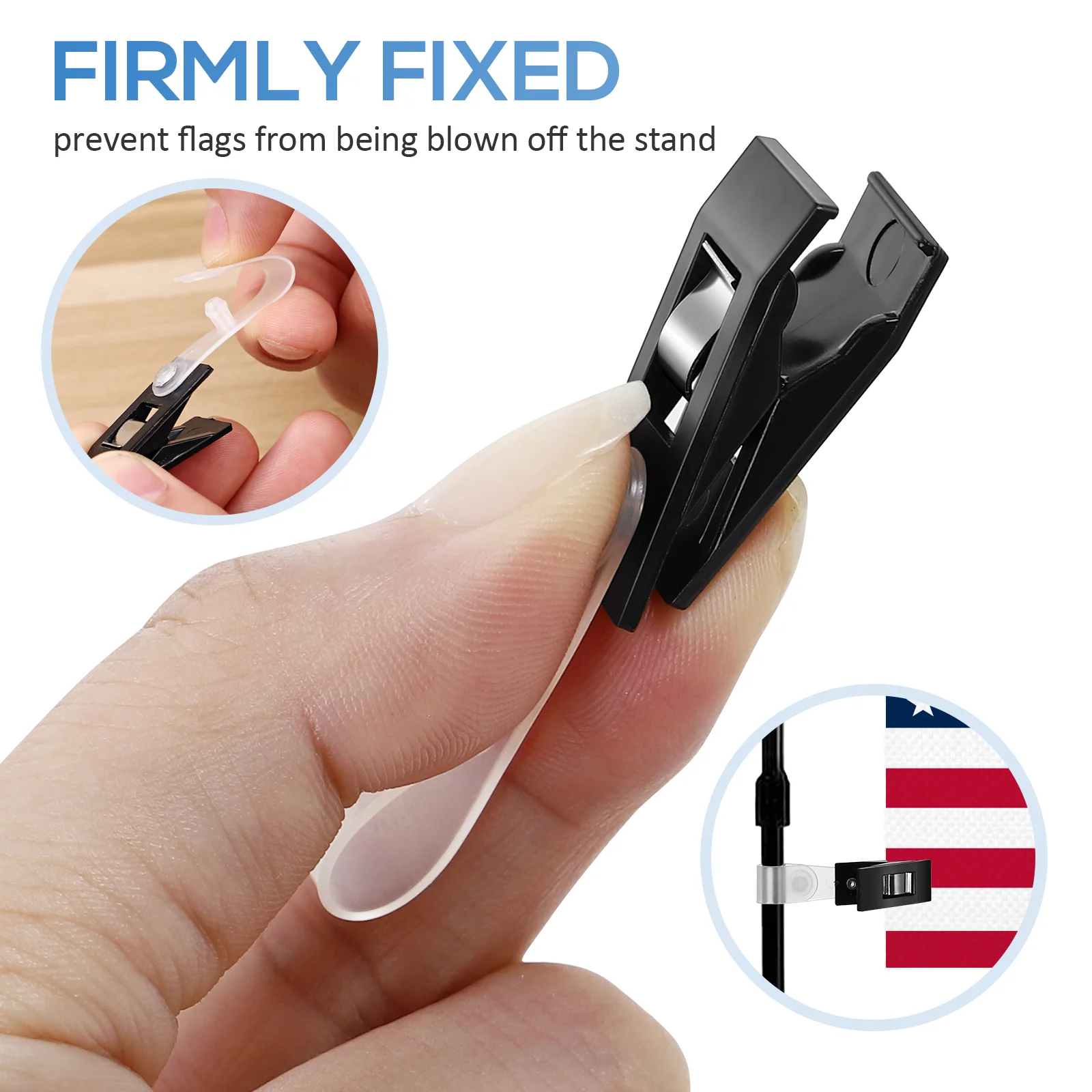 20 шт. зажим для садового флага пробка вечеринки грузила зажимы флажка держатель