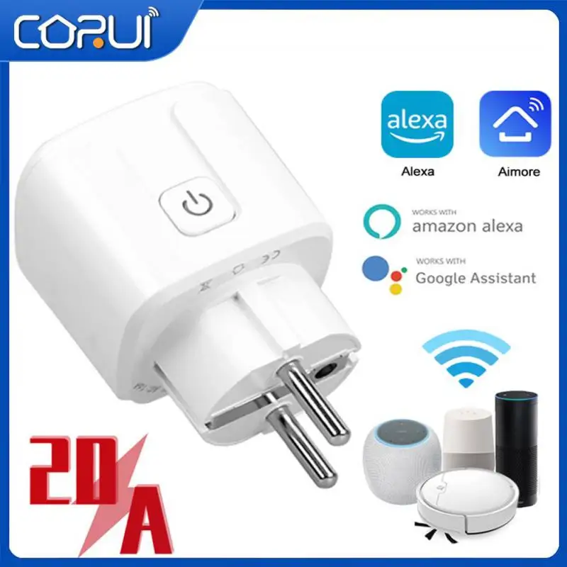 

Смарт-розетка CORUI 20 А с поддержкой Wi-Fi и функцией таймера
