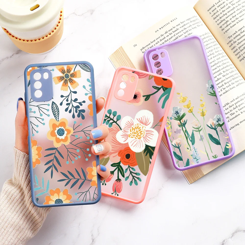 

A53 5G Case Flower Funda For Samsung S22 Ultra S21 Plus S20 FE A52 A33 A22 A32 A51 A72 A50 A12 A30 A13 A21S A72 Shockproof Case