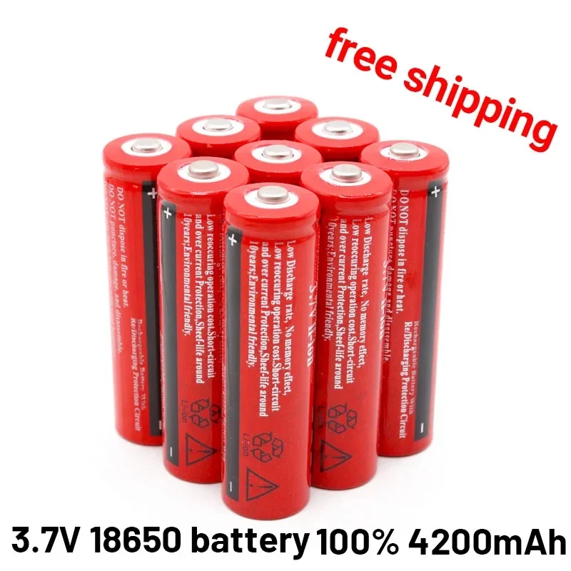 

18650 Lithium Battery 3.7V Volt 4200mah BRC Rechargeable Li-ion for Power Bank Torch GTL EvreFire