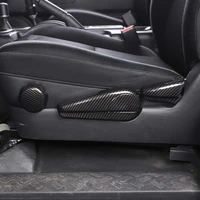 seat adjust switch button cover garnish trims abs carbon fiber pattern for toyota fj cruiser 2007 2021 car interior accessories