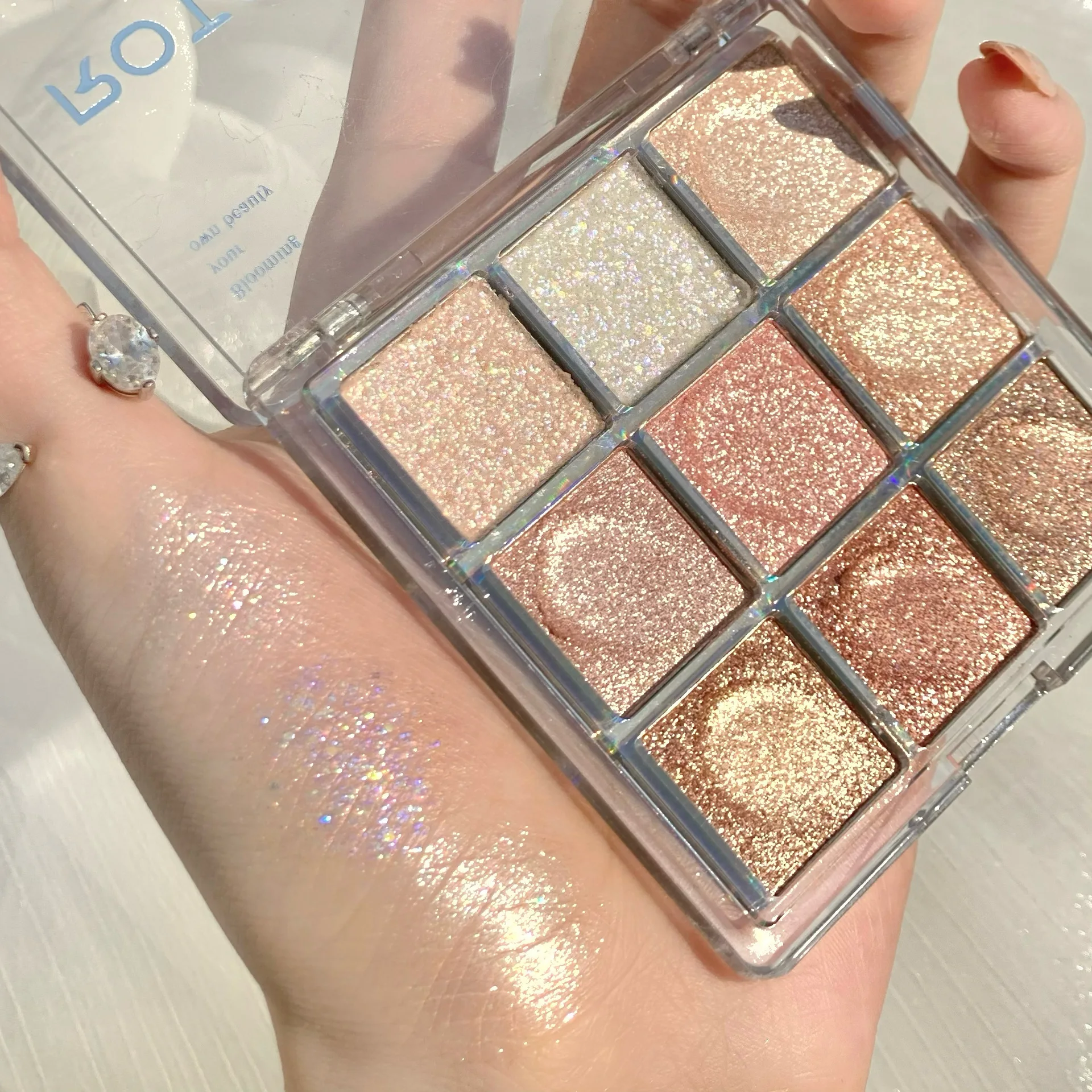 

9Colors Matte Eyeshadow Palette Eyeshadow Primer Waterproof Glitter Nude Eye Highlighter Shimmer Shine Acrylic Eye shadow Powder