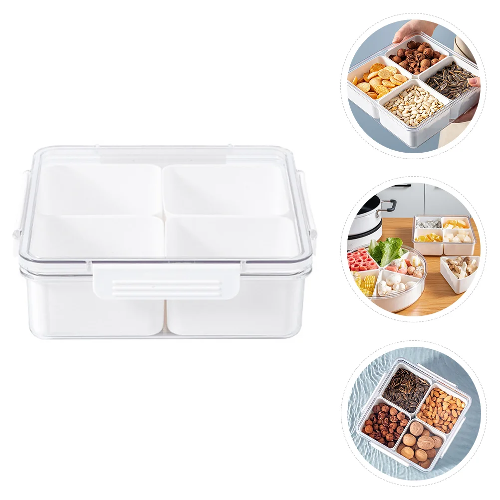 

Tray Serving Lid Platter Chinese Divided Candy Snack Year New Box Party Fruit Snacks Wedding Server Appetizer Plates Sectional