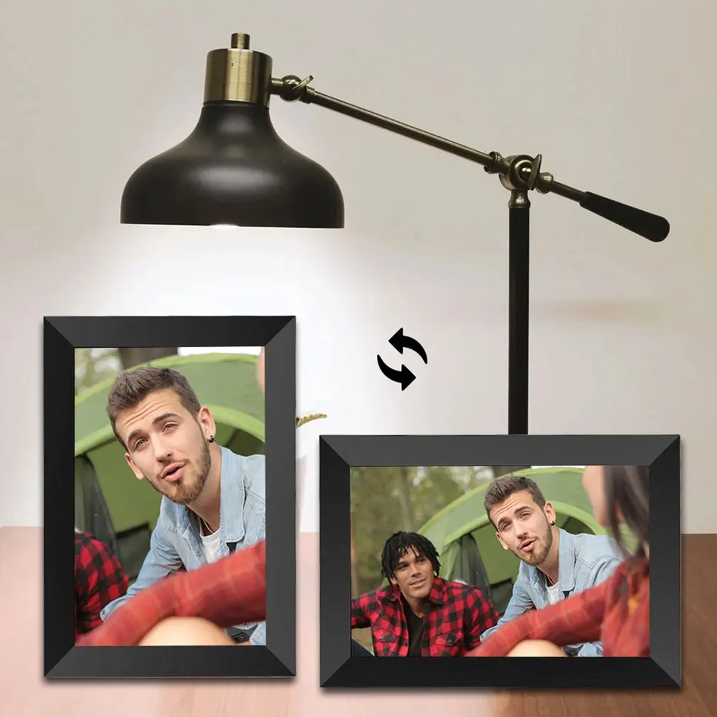 

10.1" Smart WiFi Photo Frame 1280*800 Digital Picture Frame IPS Touch-screen 16GB Storage Auto Rotation APP Control