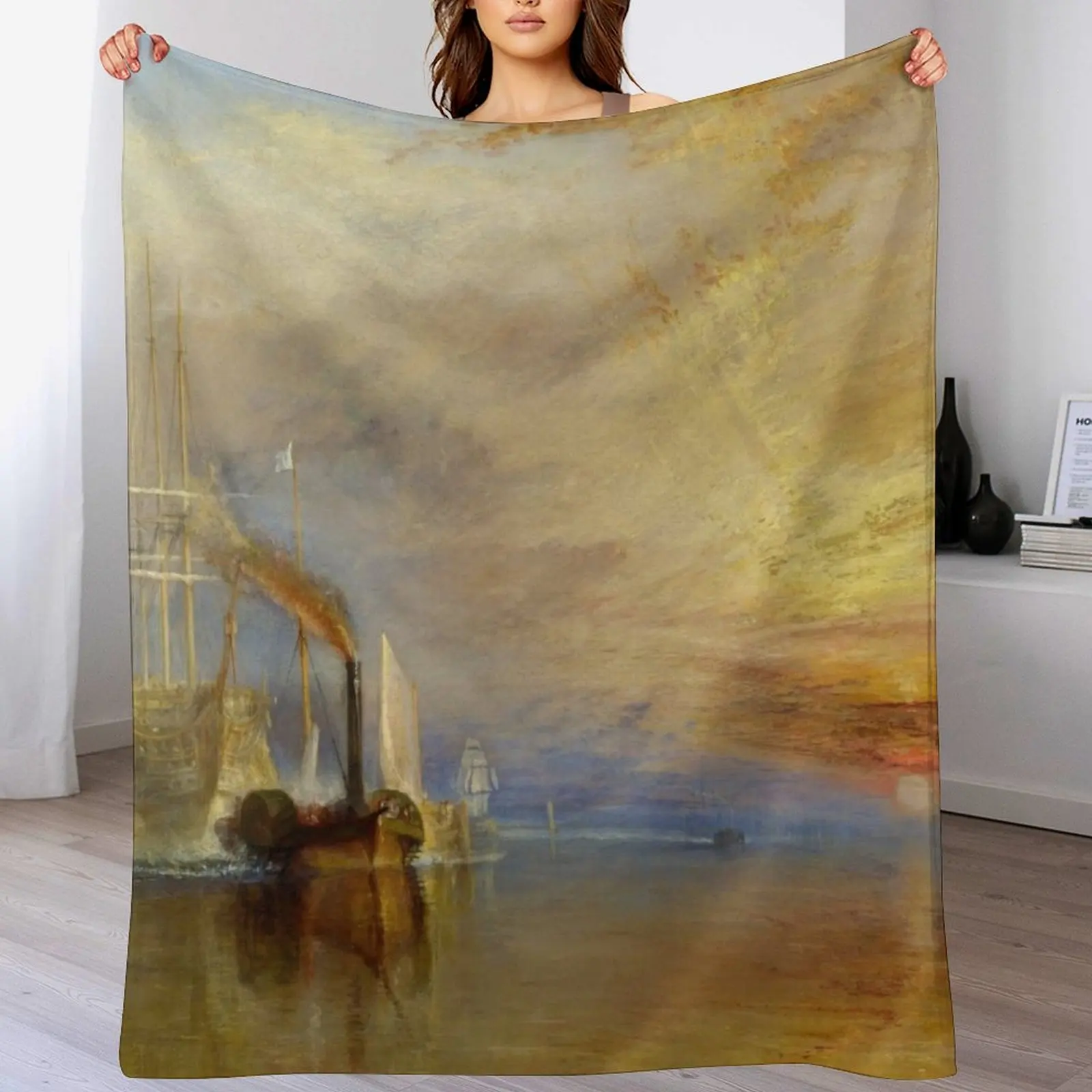 Одеяло The Fighting Temeraire от Дж. М. В. Тернера (1838) Самые мягкие одеяла для пикника