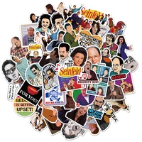 103050pcs funny tv show seinfeld pvc scrapbooking sticker for luggage laptop phone decals diy album waterproof stickers