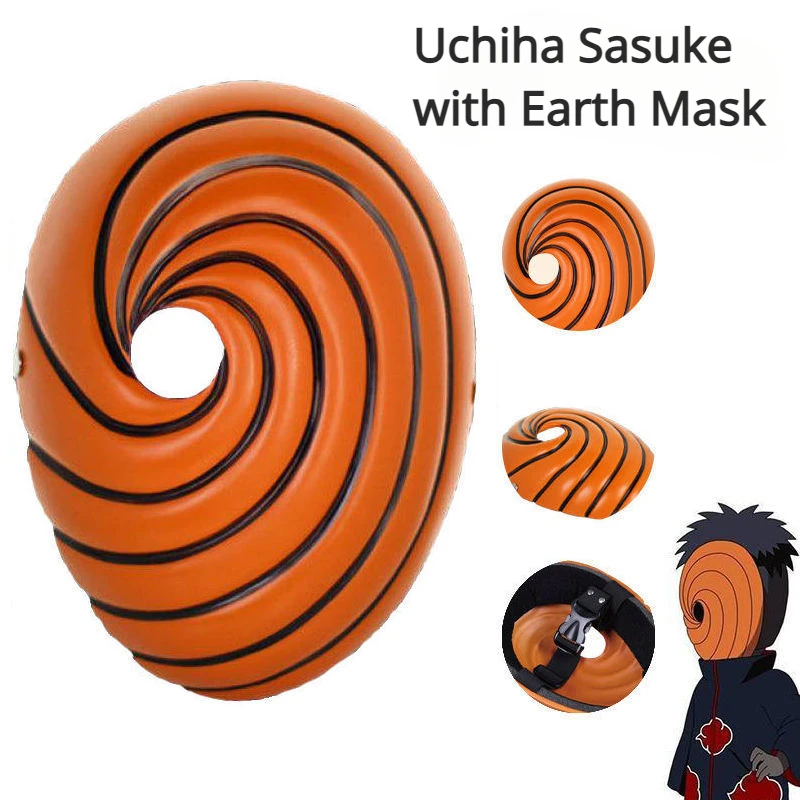 

Uchiha Sasuke с землей, Afi с земляной маской, Косплей Наруто, японская аниме тематическая маска, маска ниндзя
