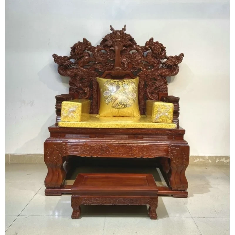 Стул из цельного дерева золотой дракон стул для медитации сидячий медитация