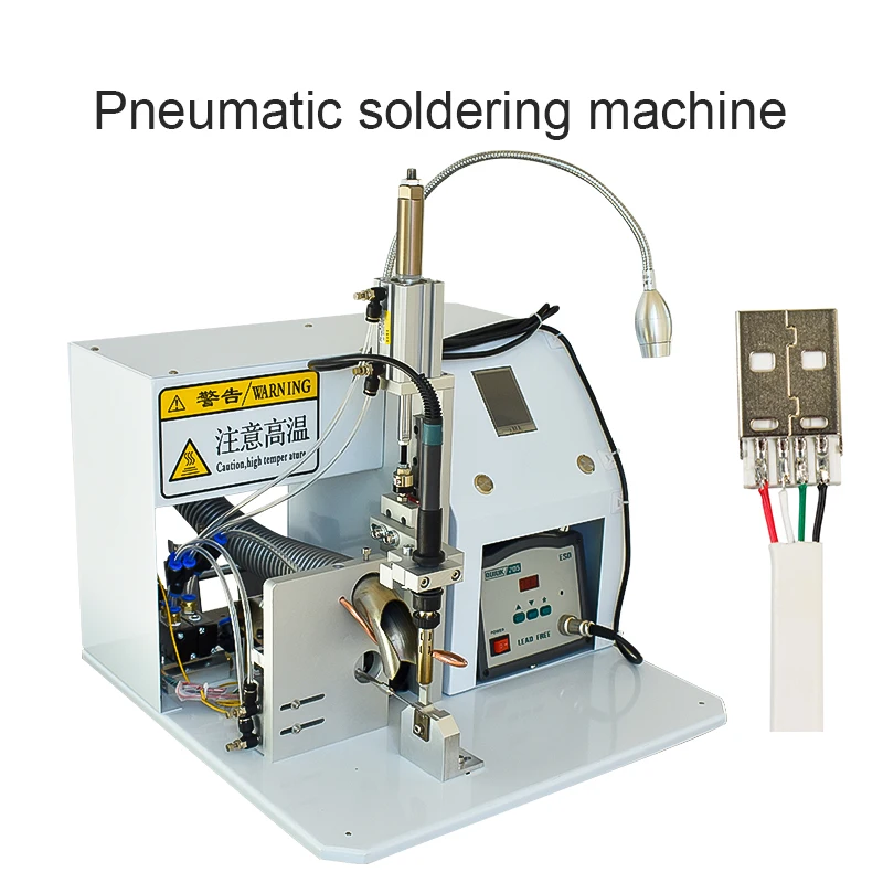 Semi-automatic Welding Machine，Electric Pneumatic Data Line Switch Light Line Welding Machine Foot-operated USB Soldering Iron
