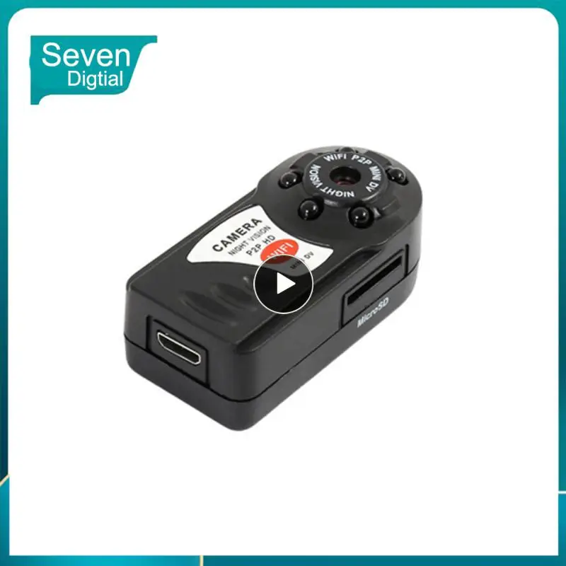 

Mini 1080p High-definition Wireless Wifi Security Camera Surveillance Camera And See By Mobile Q7 Camera Infrared Night Vision