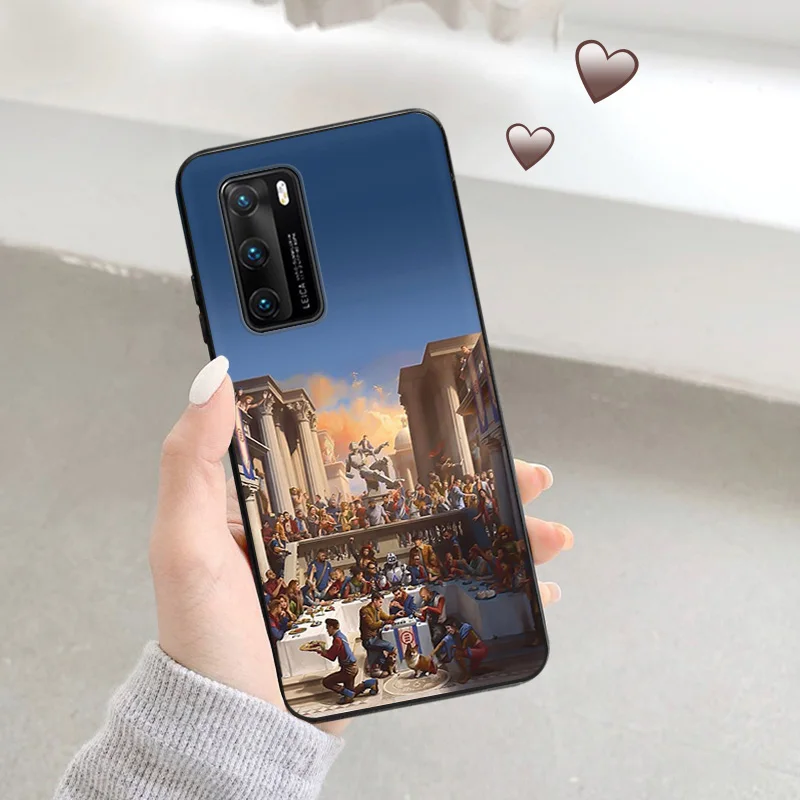 Ультратонкий Мягкий чехол для Huawei P40 P30 Lite P20 Pro P Smart Moto G200 G30 G31 One Fusion Logic Papper Черная