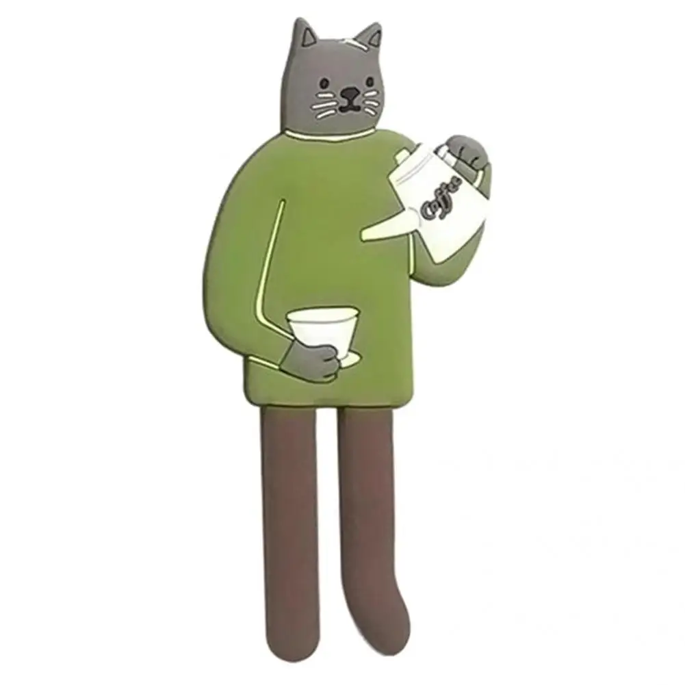 

Great Magnetic Hanger Multi-color Innovative Easy to Remove Cartoon Cat Fridge Magnet Hook