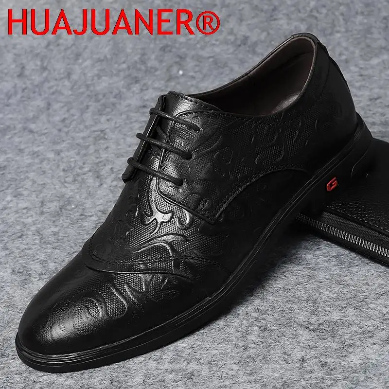 

New High Quality Genuine Leather Shoes Men Flats Fashion Men's Casual Shoes Brand Man Soft Comfortable Lace Up Oxford Shoes