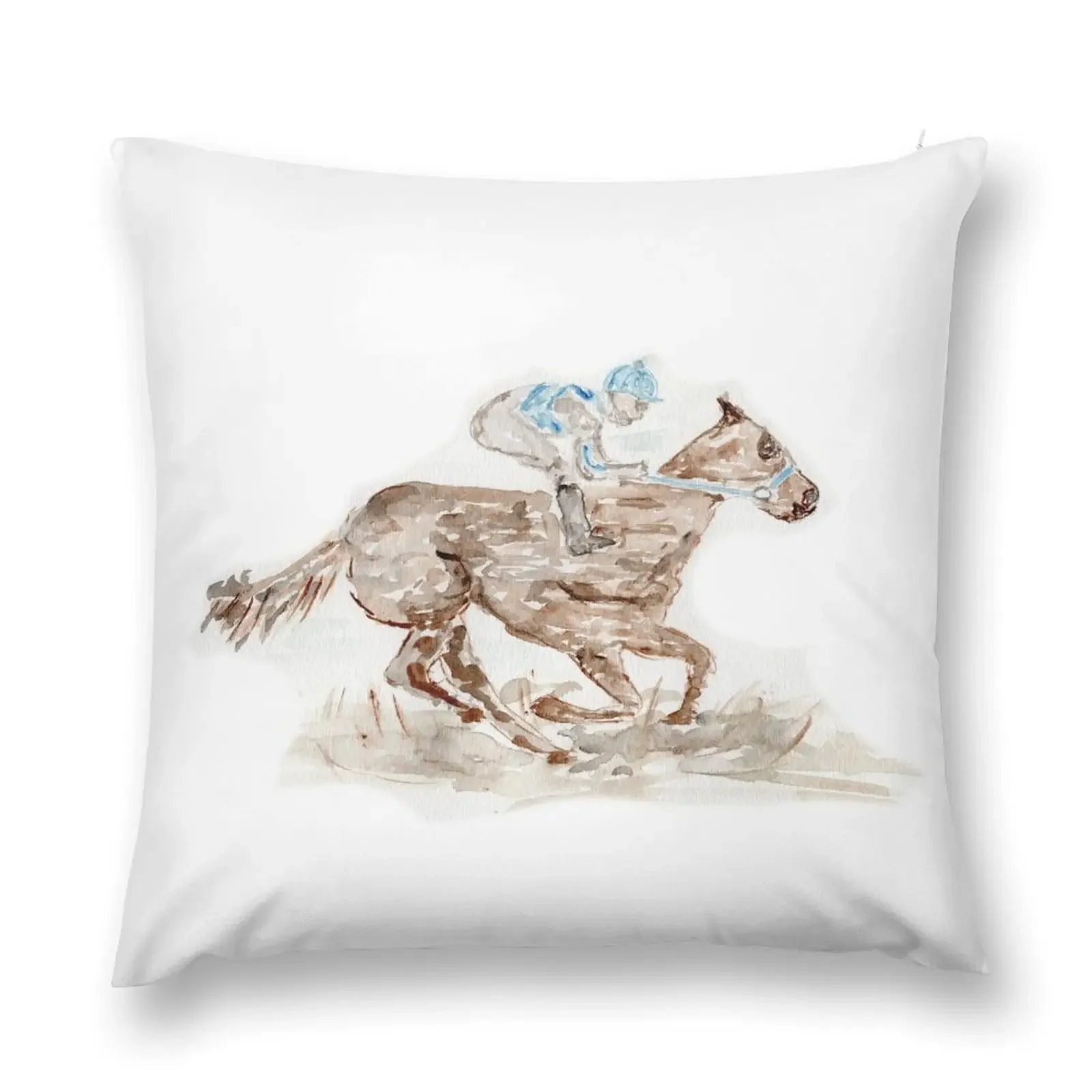 Жокей на лошадях Акварель Кентукки Дерби Гонки Южный ChurchHill Downs Декоративная