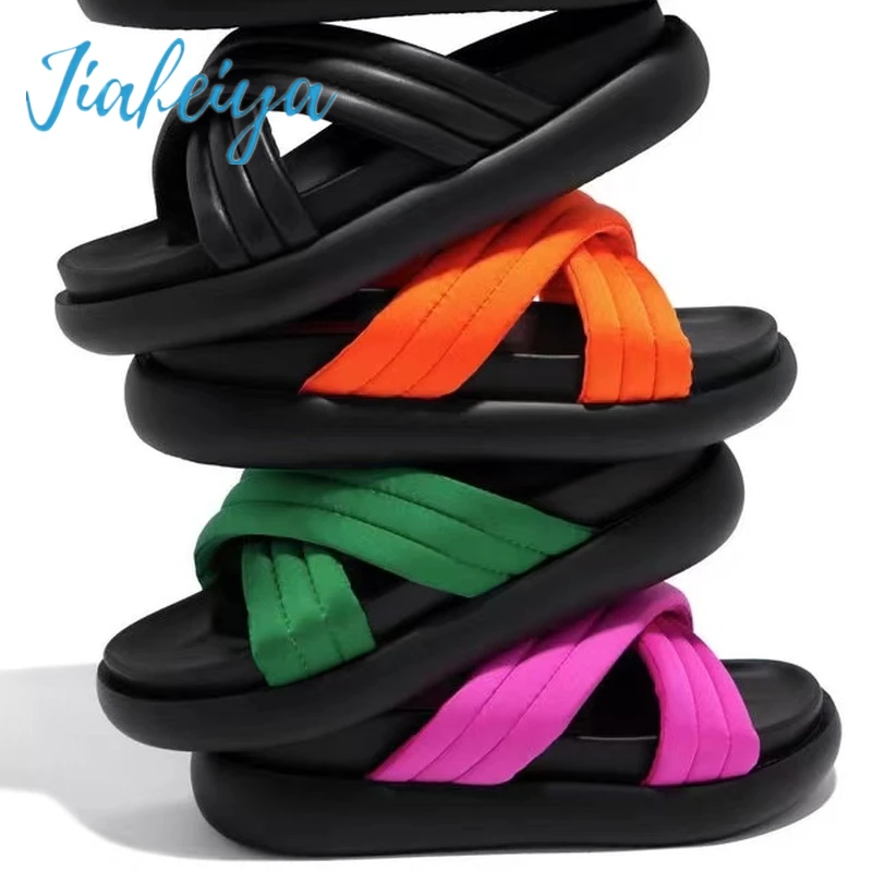 

Women's Slippers 2022 New Women's Flip Flops Flat Heel Thick Sole Casual Vacation Beach Shoes Outdoor Slippers Zapatos Mujer