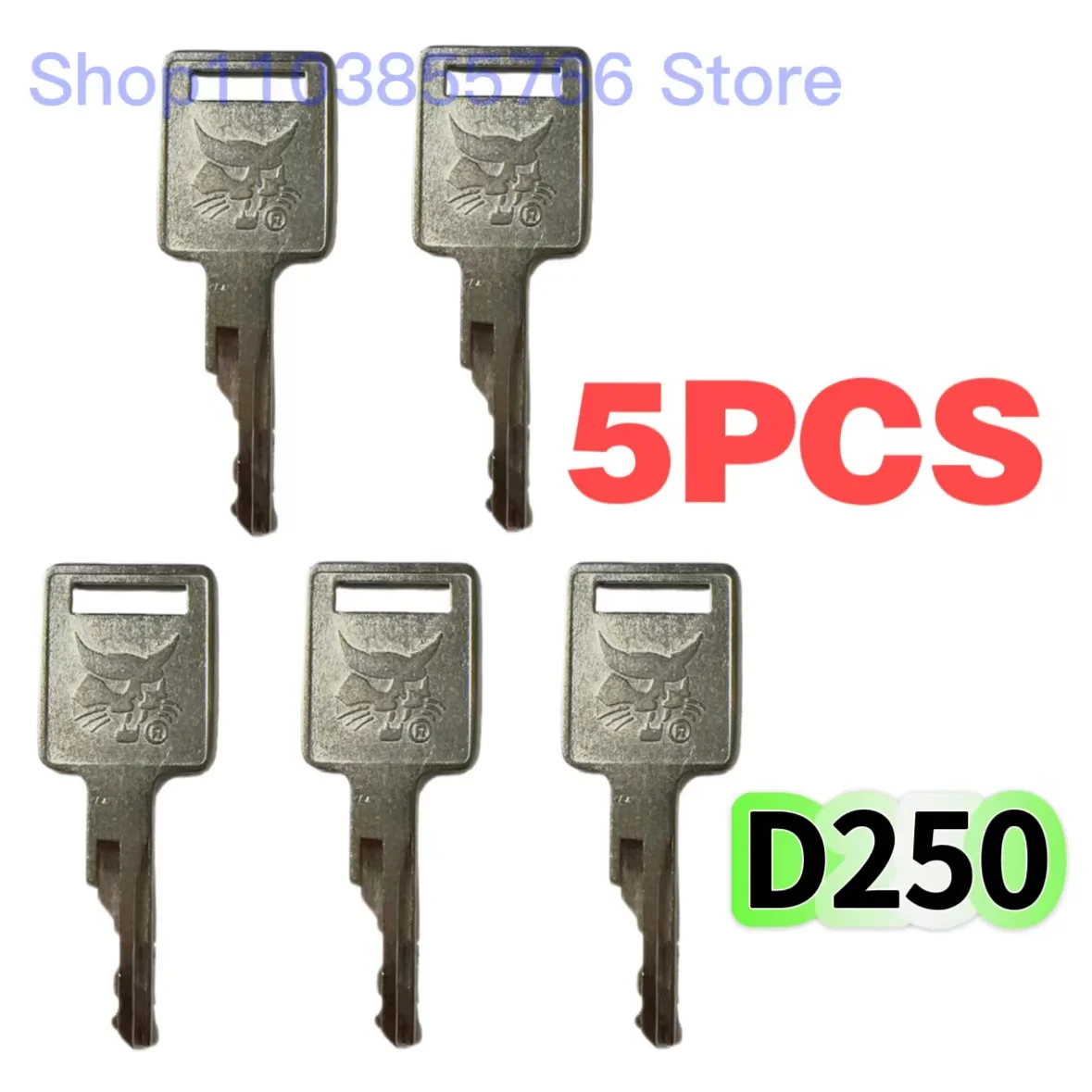 

Ключ зажигания D250, 5 шт., для мини-экскаваторов Bobcat с бортовым поворотом 6693241