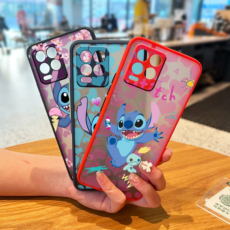 

Lilo & Stitch Disney For OPPO Realme Narzo 50i 50A XT X7 GT Neo2 C21Y C3 8 8i 7 7i 6 5 Pro Frosted Translucent Phone Case