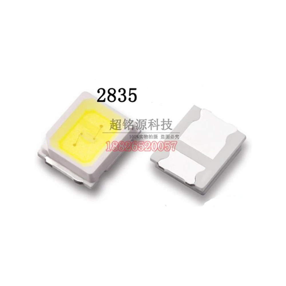 

100PCS 2835 0.5W WHITE SMD LED TRUE-WHITE 6000-7000K / NATURAL-WHITE 4000-5000K / WARM-WHITE 2800-3200K 55-60lm 150mA