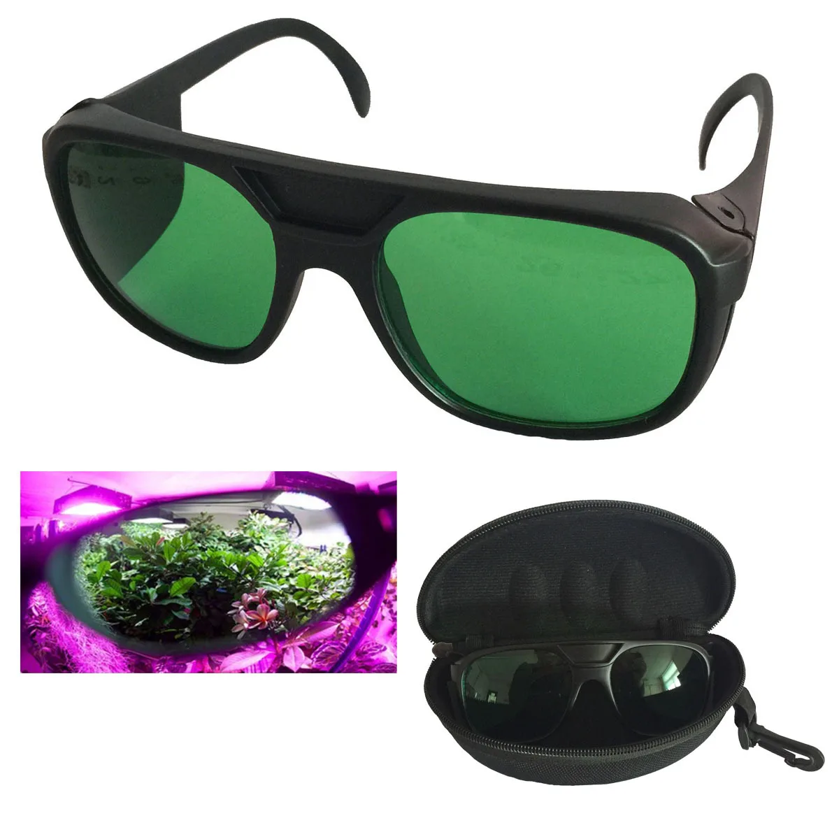 Plant growth light supplement lamp glasses LED multi-function anti ultraviolet red green color anti red light goggles