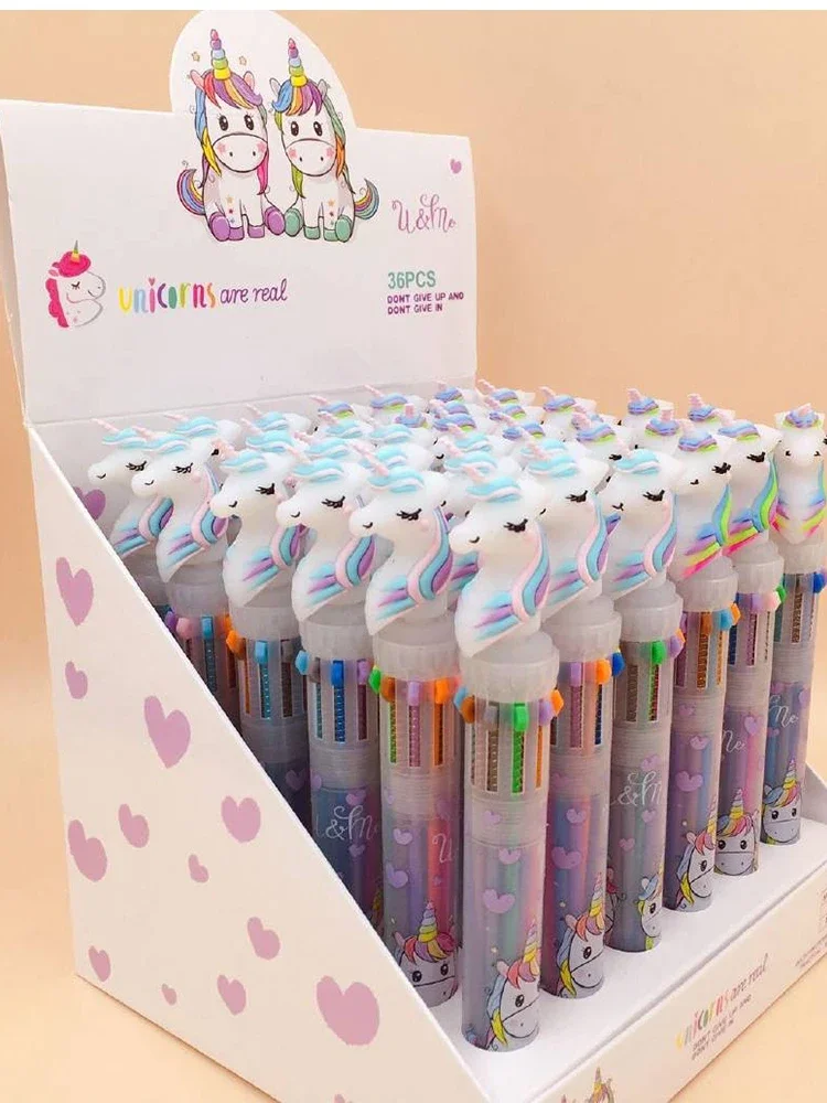 

Шариковая ручка радужный единорог 10 цветов