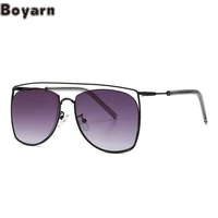 boyarn new uv400 shades modern retro square sunglasses fashion street marine film sunglasses