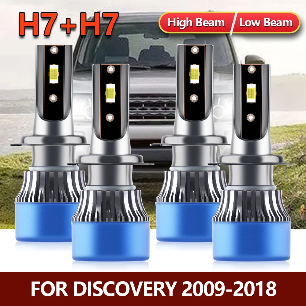 

4x H7 LED Headlight Bulbs Combo Bright CSP Car Turbo Lamps Kit For Discovery 2009 2010 2011 2012 2013 2014 2015 2016 2017 2018