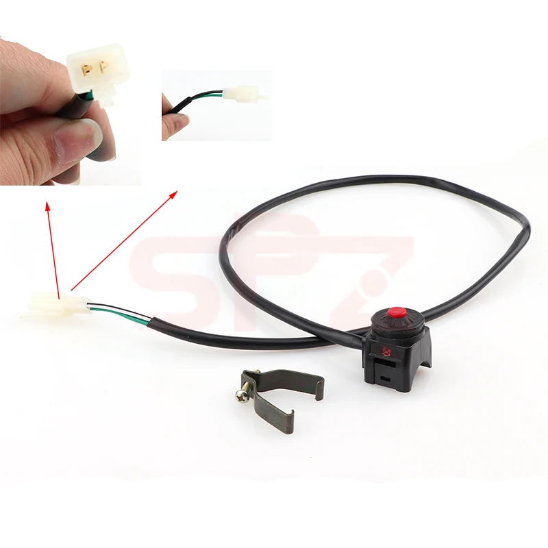 

22mm 7/8 Motorcycle Kill Stop Switch Red Push Button Horn Starter For Dirt Bike KTM ATV 1pc