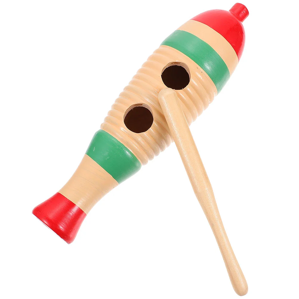 

1 Set Wooden Sound Tube Musical Instrument Kids Percussion Cylinder