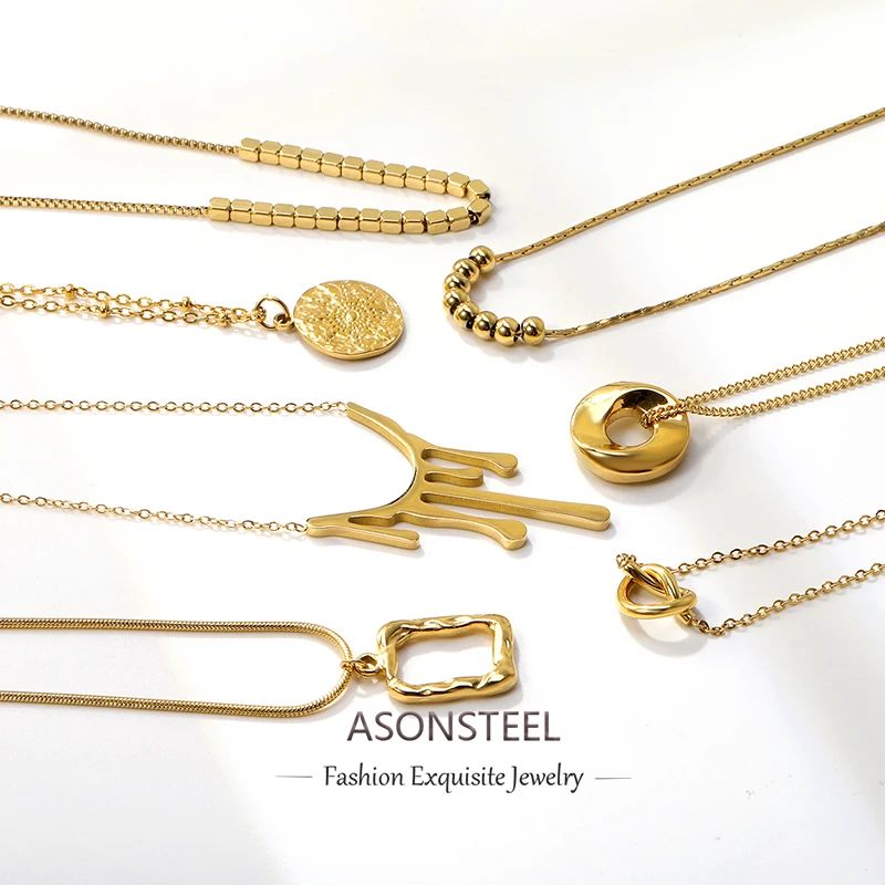 Цепочка с подвеской в форме сердца из нержавеющей стали