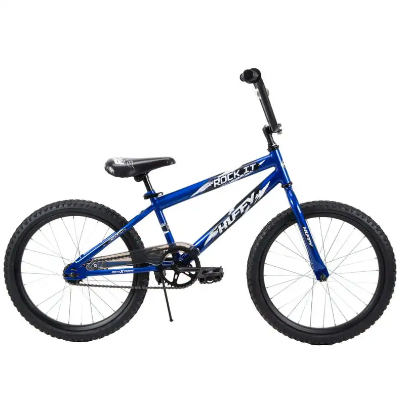 

20 in. Rock It Boy Kids Bike, Royal Blue For Age 4-10 Boys and Girls Before School Gift