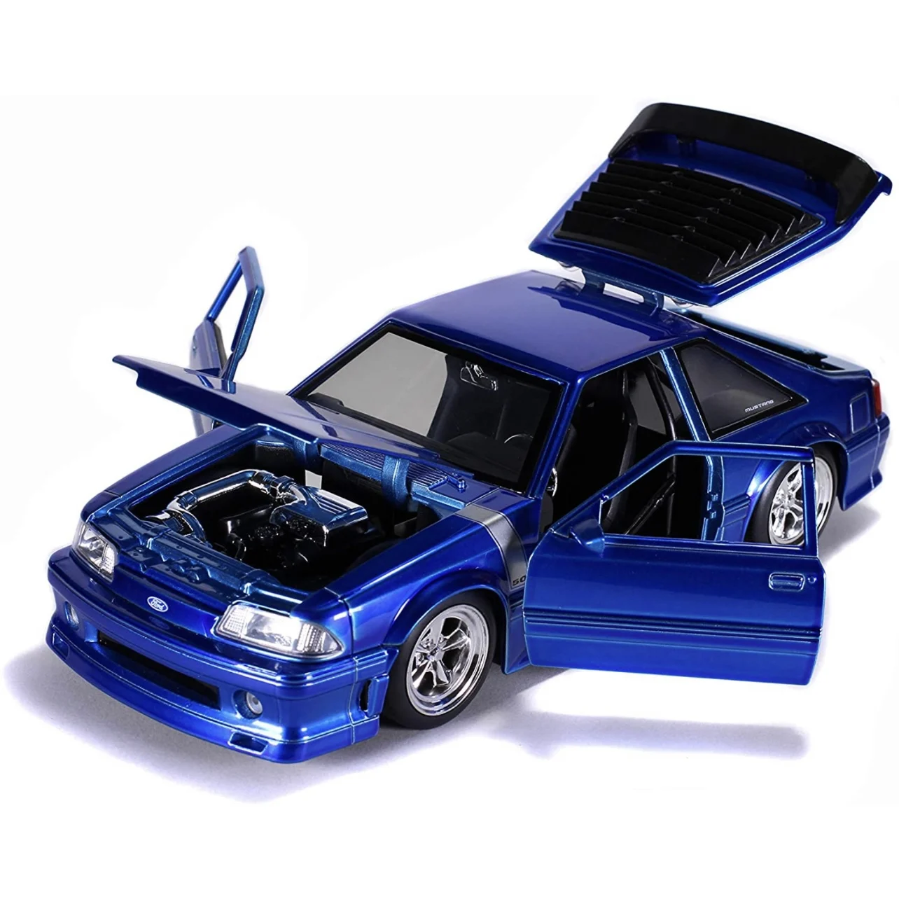JADA 1:24 Ford Mustang GT 1989 легкосплавный автомобиль литье под давлением и игрушечный