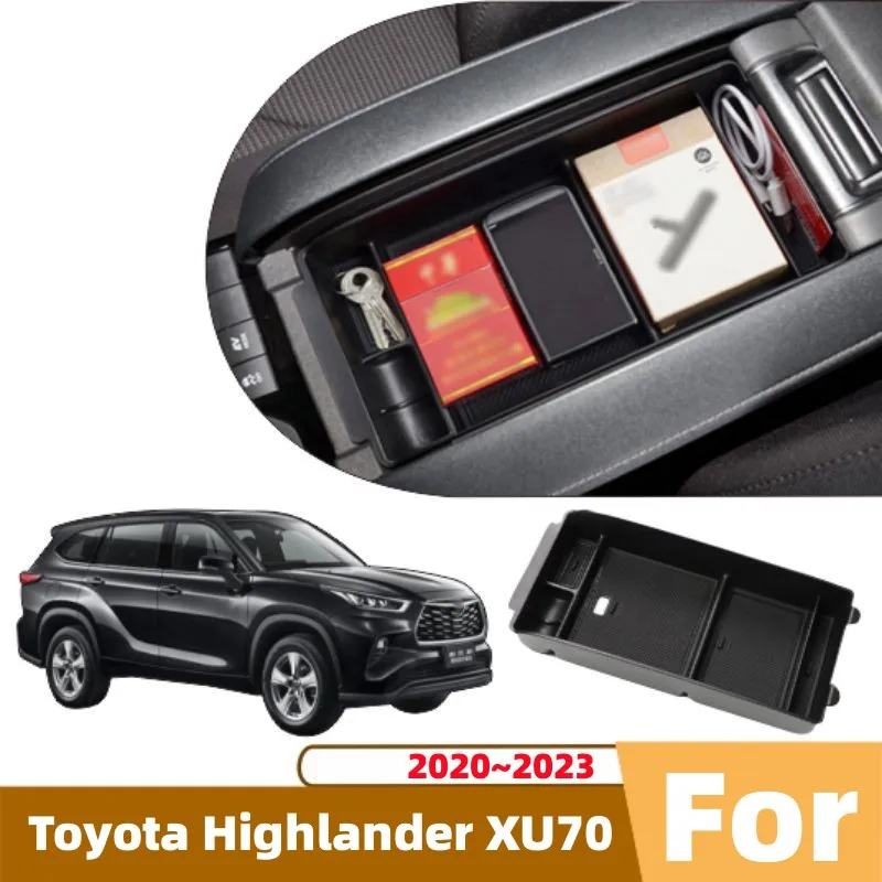 

Toyota Highlander XU70 2020-2023 Гибридный Автомобильный Органайзер На Центральной Консоли, Подлокотник Из АБС-пластика