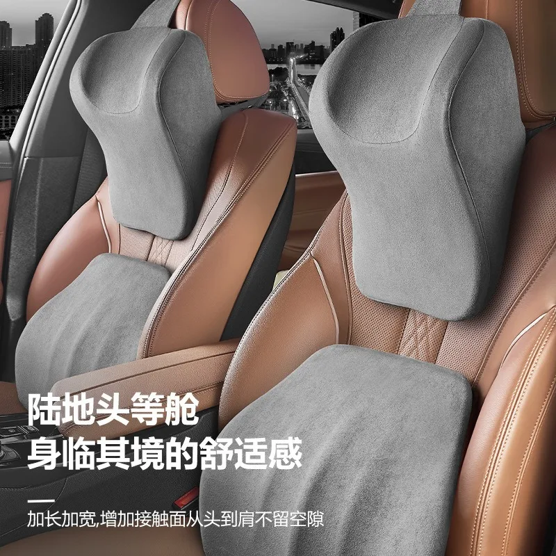 Новая U-образная подушка замшевый Автомобильный подголовник для поясницы с