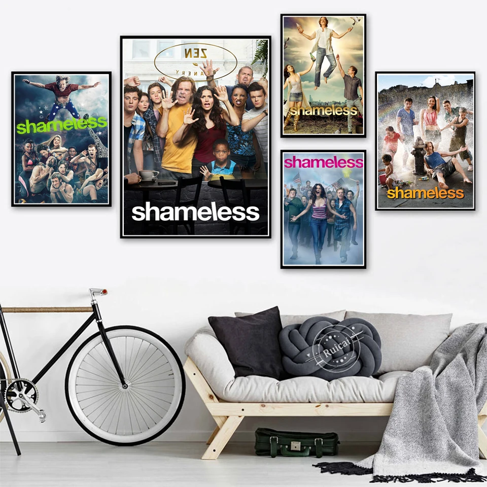 

Бесстыдная ТВ игра Настенная картина печать ПВХ плакат пп клей прозрачный водонепроницаемый отрыв готова к установке