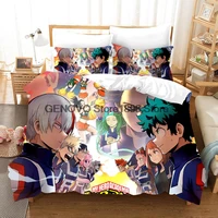 my hero academia bedding set anime duvet cover sets comforter bed linen twin queen king single size dropshipping