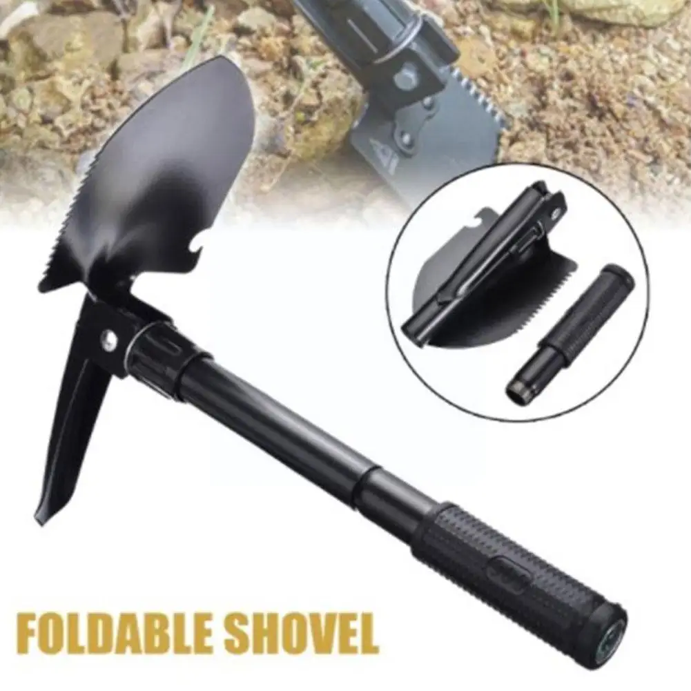 

Tactical Shovel Multifunctional Collapsible Portable Camping Compass Shovels With Survival Military Tools Outdoor Garden Sh T2e5