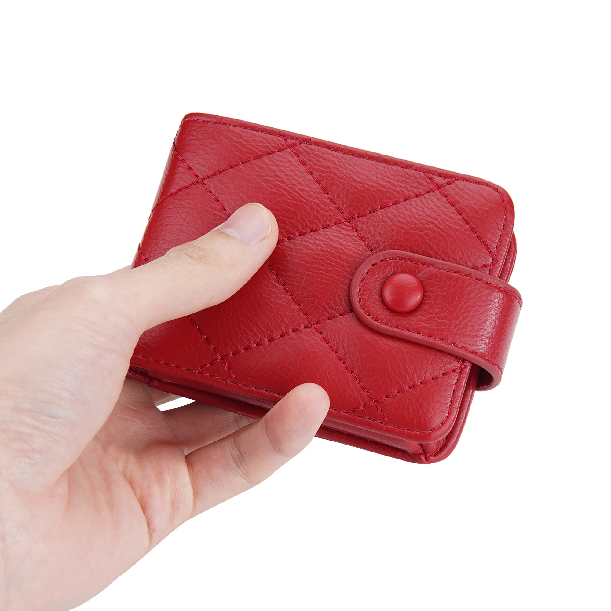 

Women's Zipper Card Wallet Small Change Wallet Purse For Female Short Wallets With Mirror Coin bag Woman Purse