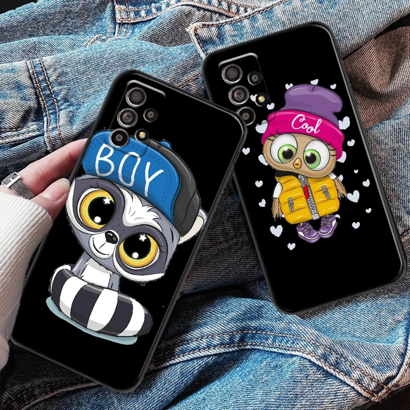 

Luxury Cute For Samsung M11 M12 Phone Case Black Liquid Silicon Back Soft Carcasa