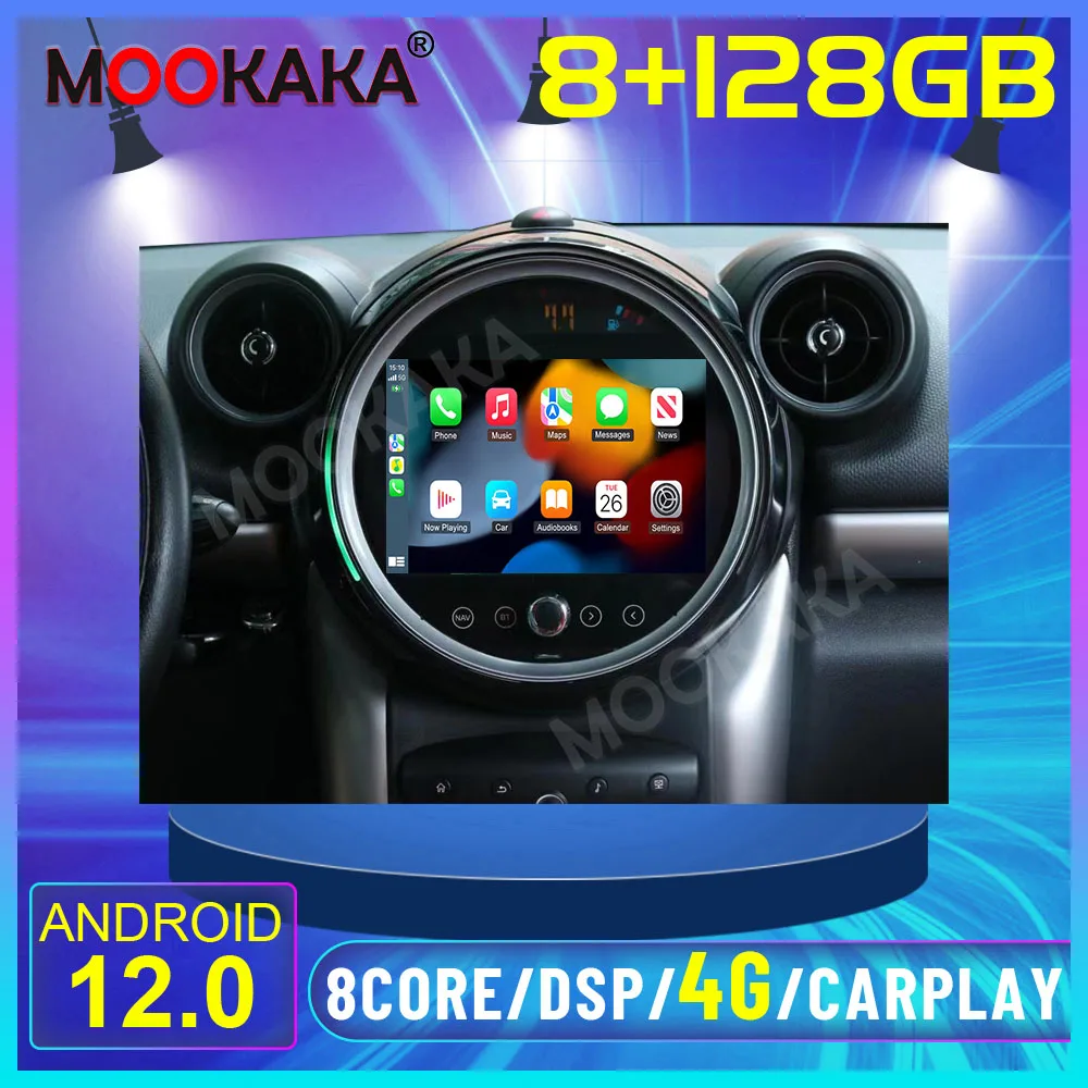 9-дюймовый интегрированный автоматический стереоприемник Qualcomm 360 Android 13 для BMW MINI